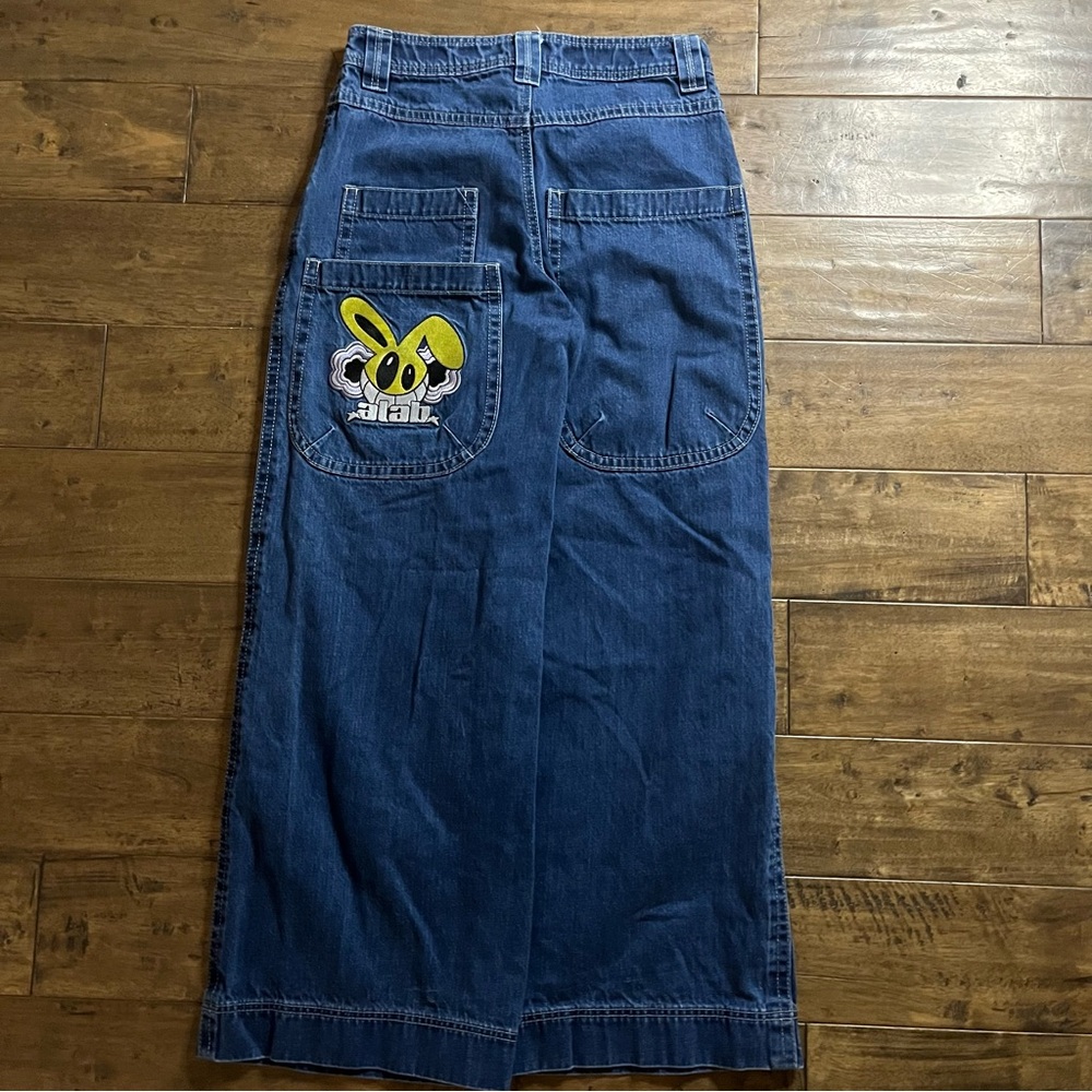 Y2K Baggy Alabs Jnco Look Alike Jeans - Picture 3 of 6
